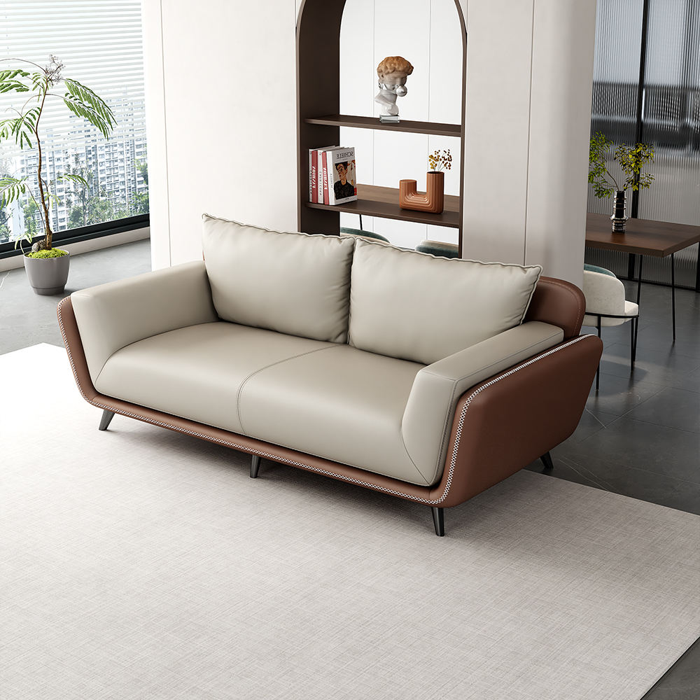 7 Seater Luxury Leather Office Sofa
