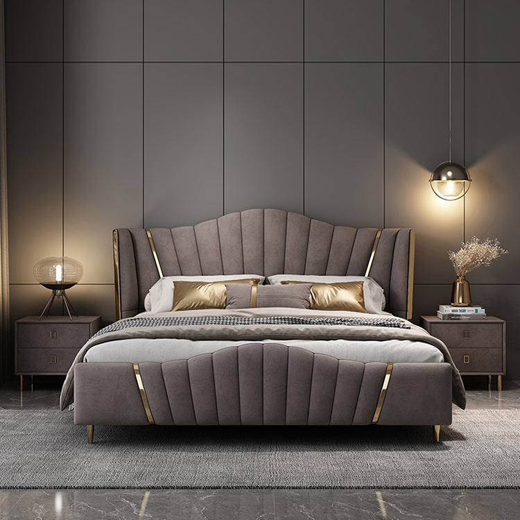 Velvet King Size Bedroom Set
