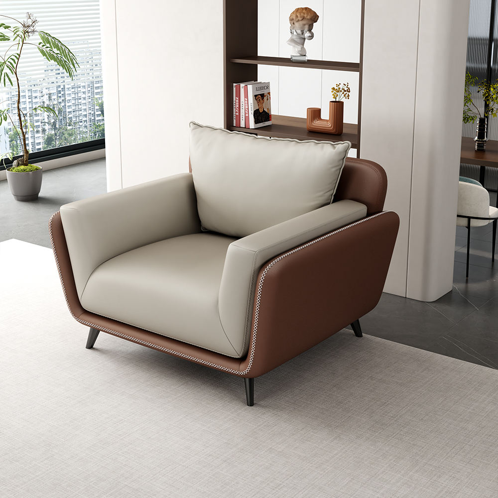 7 Seater Luxury Leather Office Sofa