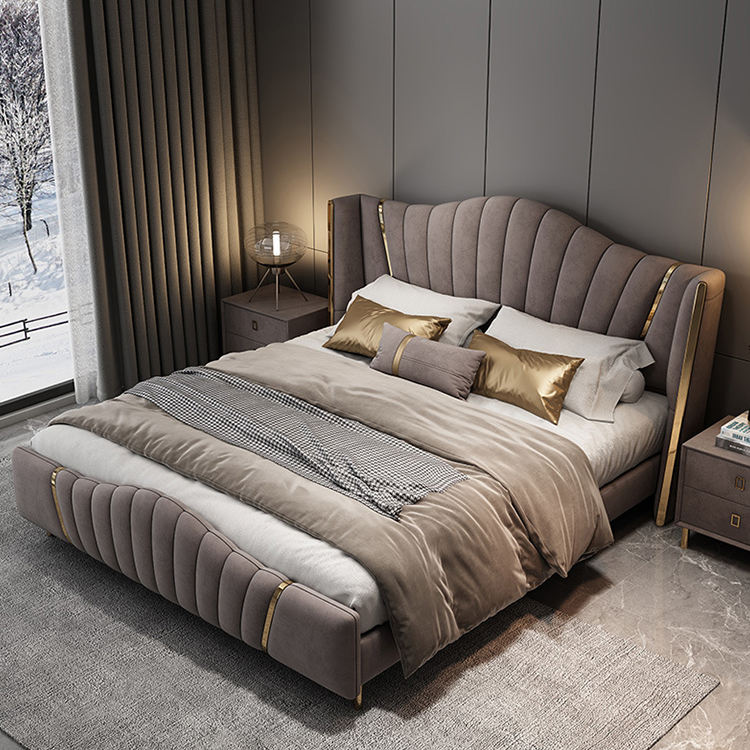 Velvet King Size Bedroom Set