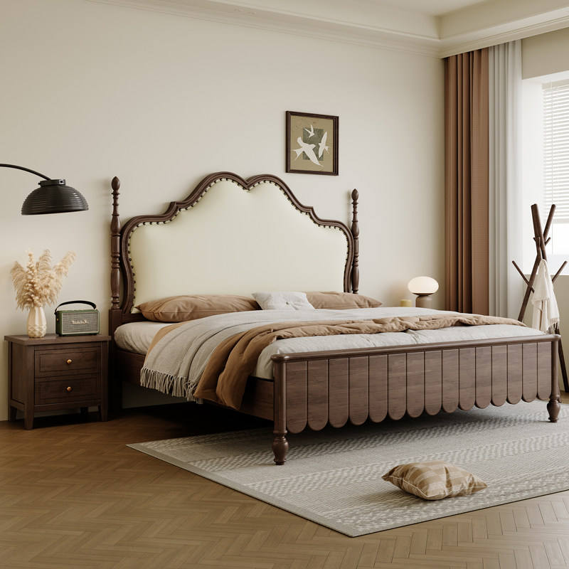 Walnut Frame King Sized Bed