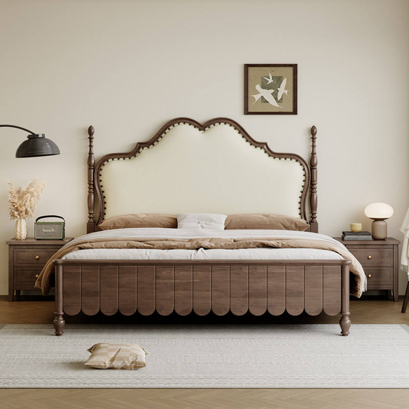 Walnut Frame King Sized Bed