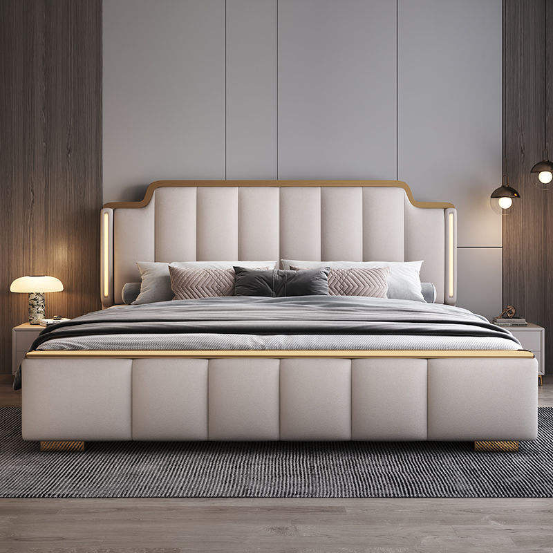 The Nocturne Italian Leather Bed