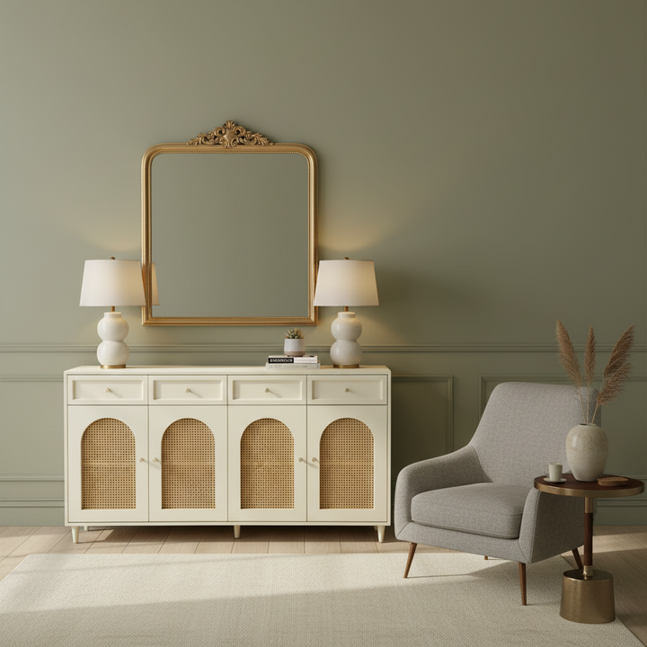 Rattan Sideboard Cabinet