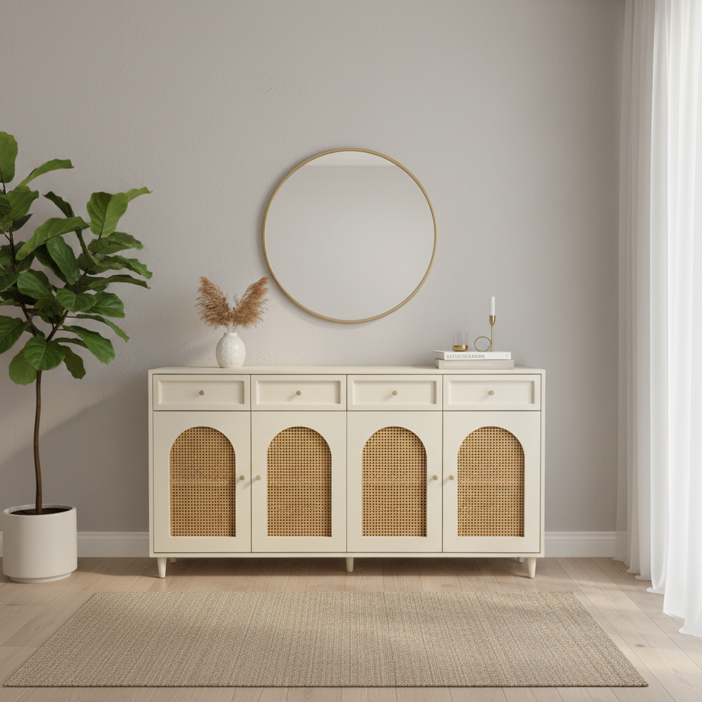 Rattan Sideboard Cabinet