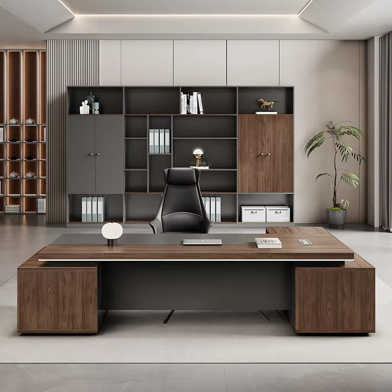 Sleek Modern Modular President Desk