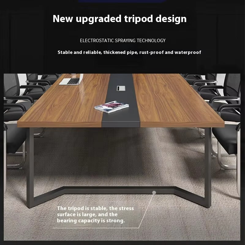 Executive Conference Desk Setup