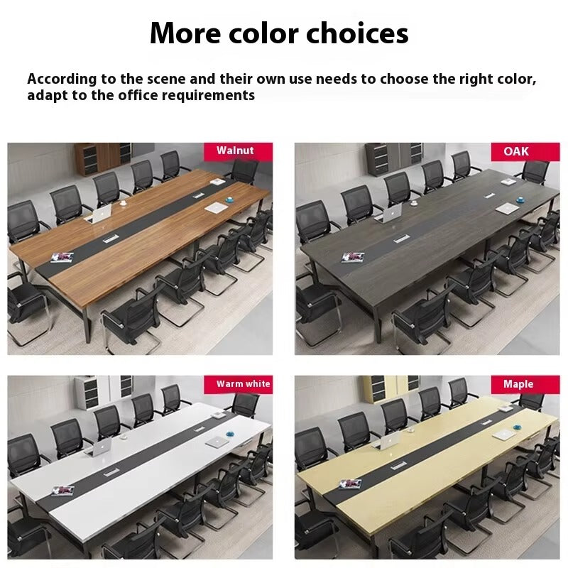 Executive Conference Desk Setup
