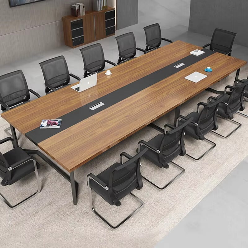 Executive Conference Desk Setup