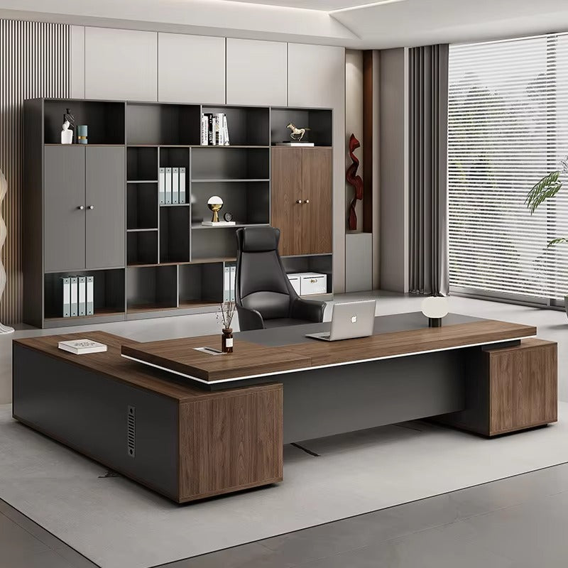 Sleek Modern Modular President Desk