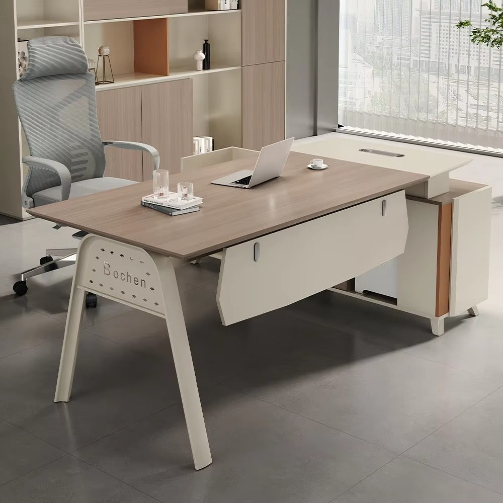 L Shaped Luxury Executive Office Table