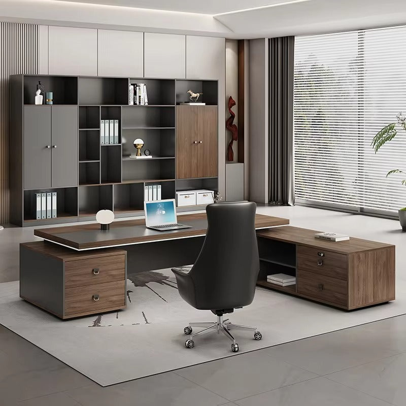 Sleek Modern Modular President Desk