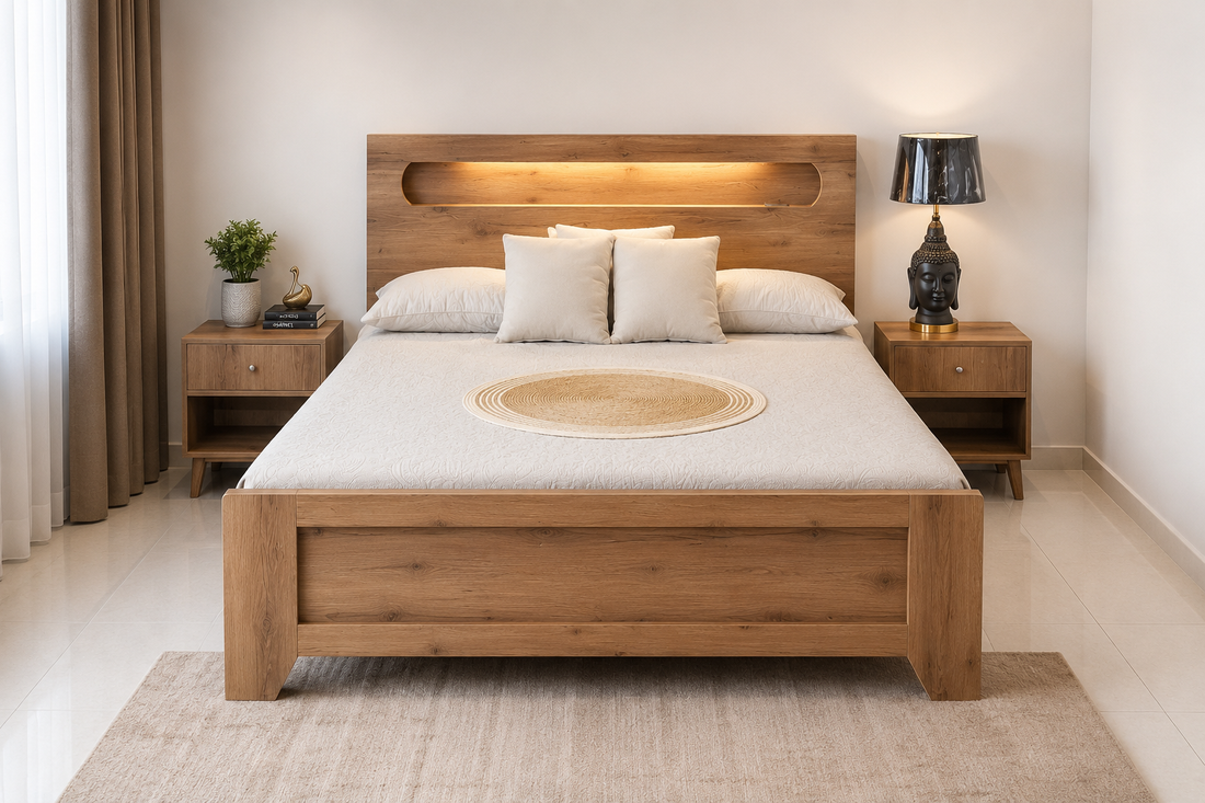 Smart LED Bed with Built-in Charging Ports | سمارٹ ایل ای ڈی بیڈ9
