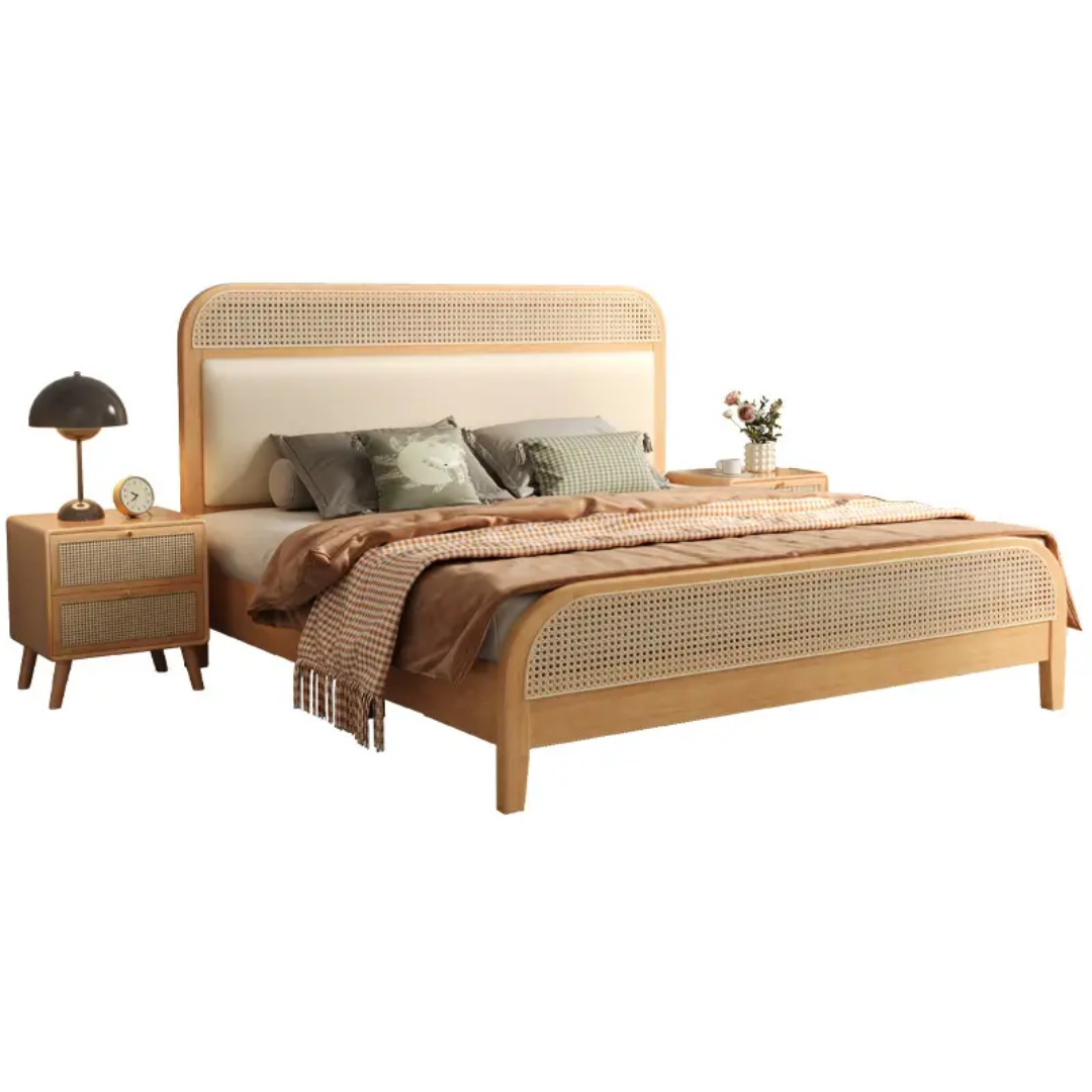 Rattan Cane Bed Set