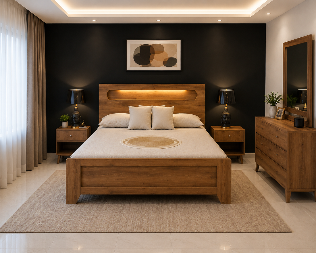 Smart LED Bed with Built-in Charging Ports | سمارٹ ایل ای ڈی بیڈ9