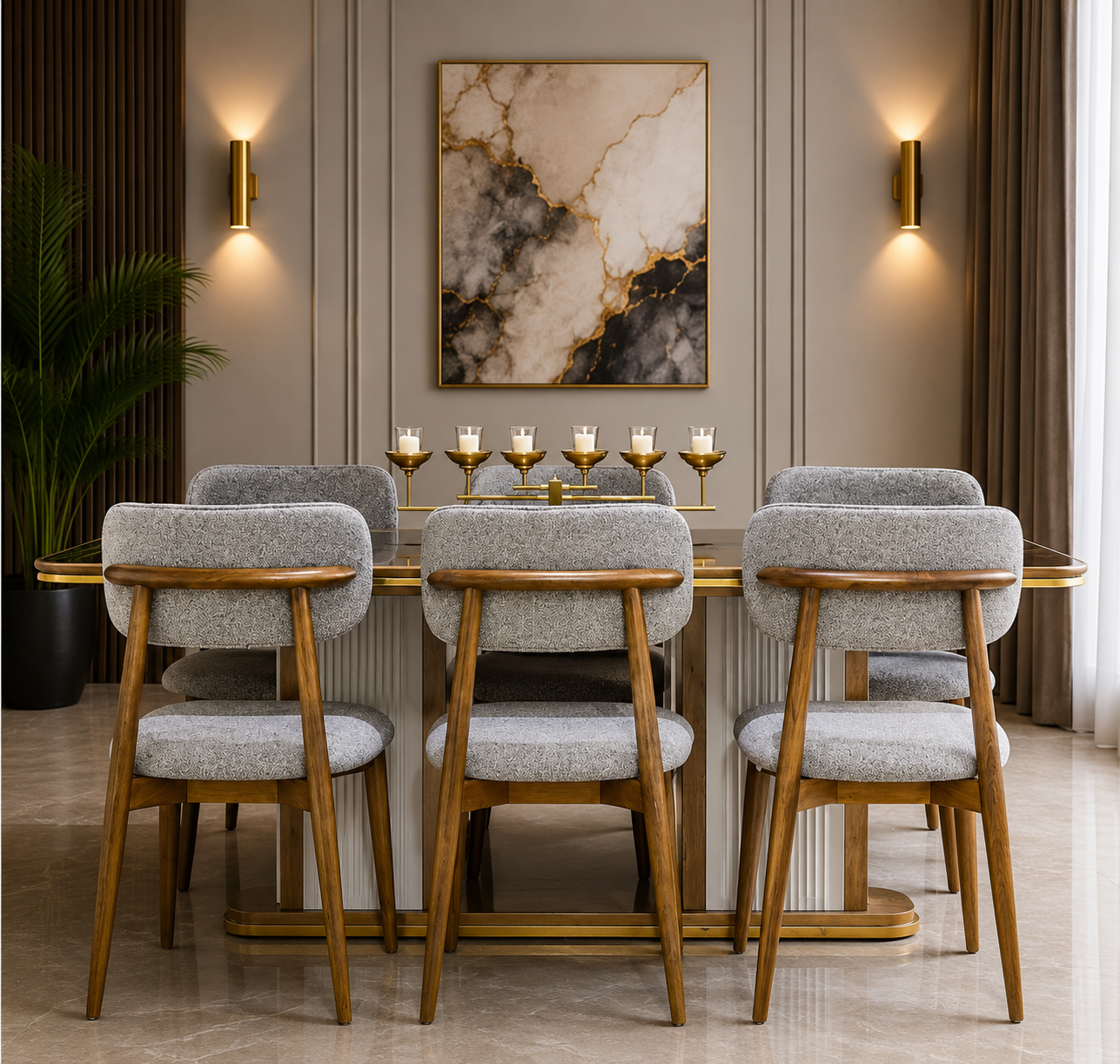 Royale Walnut Dining Set