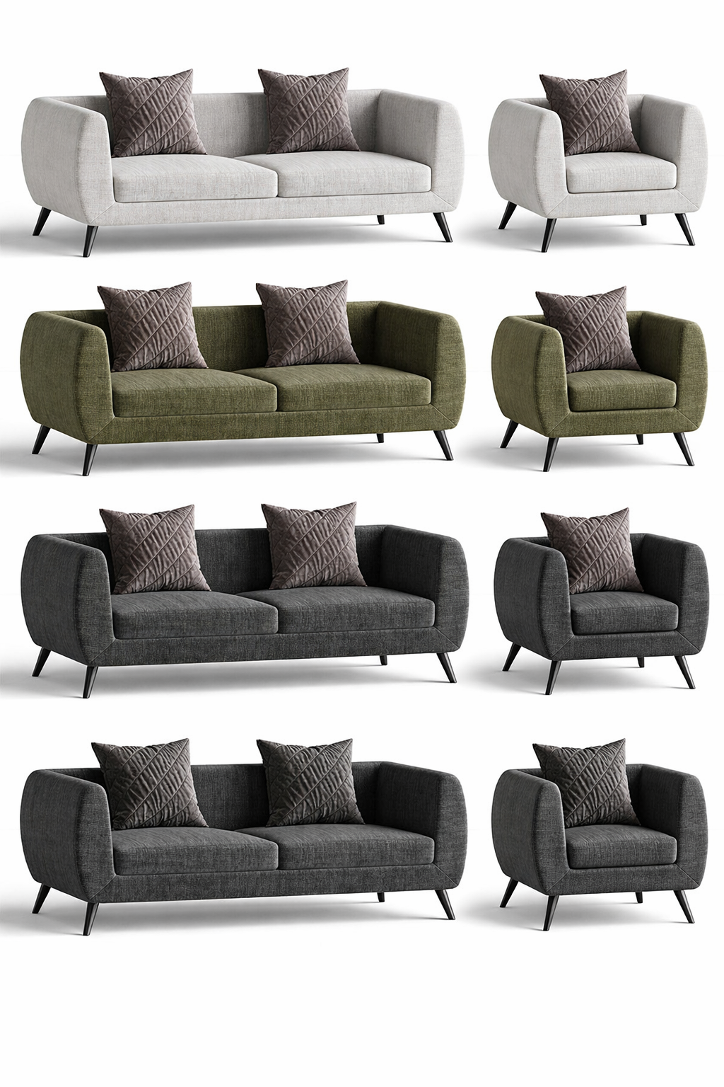 Aria Sofa Set – 7 Seater Premium Fabric Collection