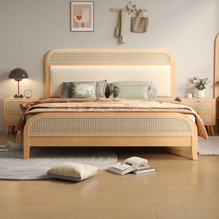 Rattan Cane Bed Set