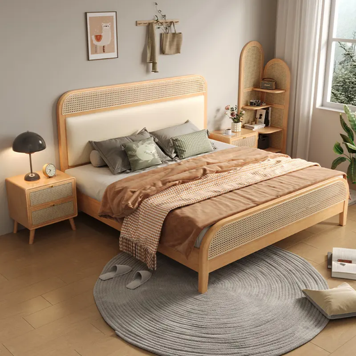 Rattan Cane Bed Set